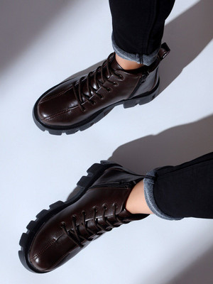 Roadster Boots For Women(Brown , 3)