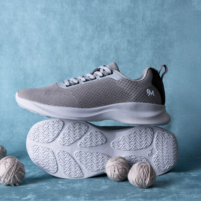 Neemans The Cloud Knit Sneaker Casuals For Men(Grey , 7)