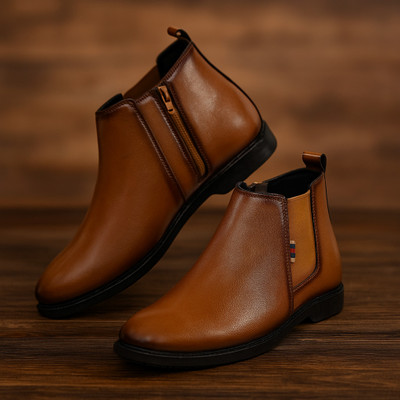 Kuiq Boots For Men(Tan , 8)