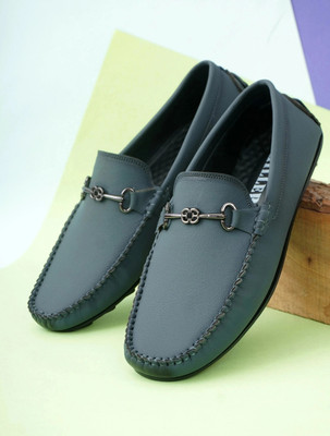 KILLER Formal & Casual Loafers for Men | Stylish, Comfortable & Lightweight Daily Shoes Loafers For Men(Grey , 8)