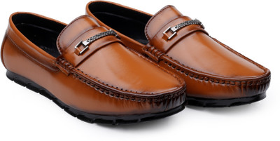 viruformal LF_K-702 Tan Comfortable Loafers For Men(Tan , 8)