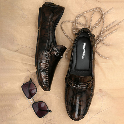 PROVOGUE Loafers For Men(Brown , 7)