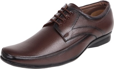 somugi Brown Lace up formal Shoes Lace Up For Men(Brown)