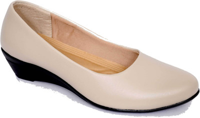 Anita Women's Comfortable Wedge Heel Ballet Flats | Soft Casual Bellies For Women(Camel , 6)