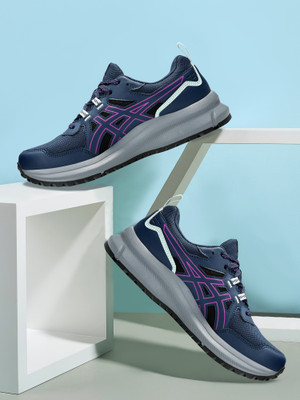 Asics TRAIL SCOUT 3 Running Shoes For Women(Blue , 5)