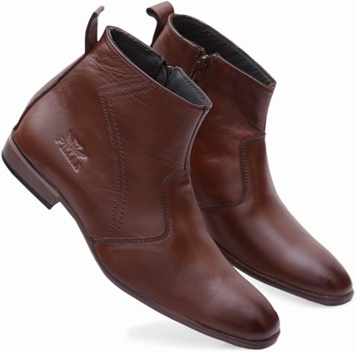 PILLAA PILLAA Chelsea Boots for Men Soft Cushioned Insole Dynamic Feet Support Boots For Men(Brown , 9)