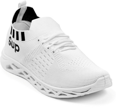 Elevarse Sports Shoes||Casual Shoes||Running Shoes||Walking Shoes Walking Shoes For Men(White , 8)