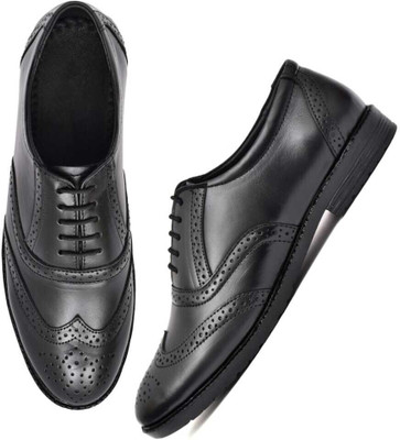 osin Pure Leather Shoes for men Oxford For Men(Black , 10)