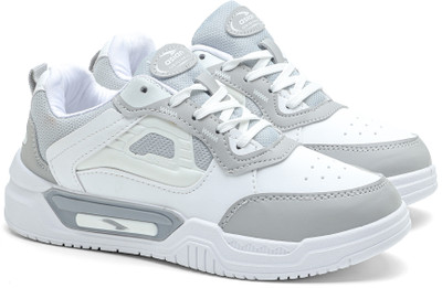 asian Shadow-03 Men’s Sneakers | Stylish & Lightweight Sports Shoes for Boys Sneakers For Men(White, Grey , 8)