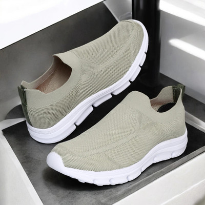 HOTSTYLE Loafers For Men(Beige, White , 8)