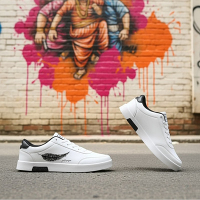 jootiyapa Premium Trending Best Selling Comfortable & affordable Gen Z shoes For Men Sneakers For Men(White , 8)