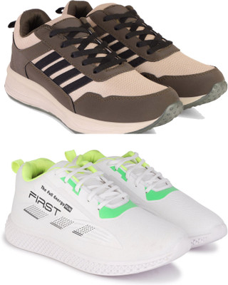 New Oranie Stylish Casual Shoes for Men Casuals For Men(Brown, White , 8)