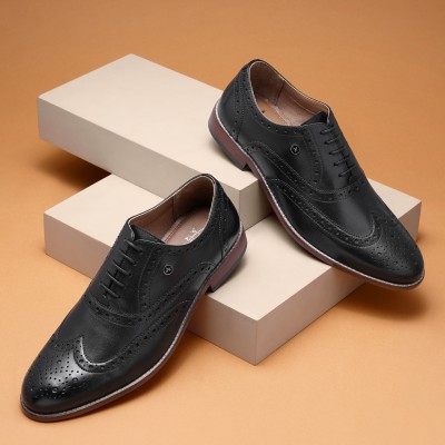 ARROW Brogues For Men(Black , 7)