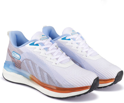 NOBELITE Running Shoes For Men(White, Blue , 8)