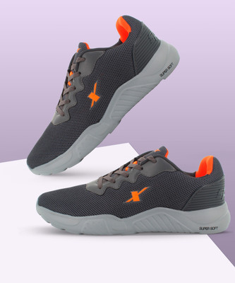Sparx SM 648 Running Shoes For Men(Grey, Orange , 7)