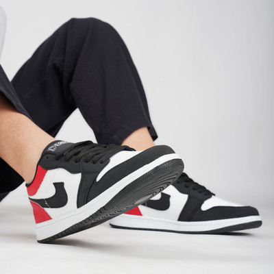 leacom Leacom airtec sneakers shoes Sneakers For Men(Red, Black, White , 8)