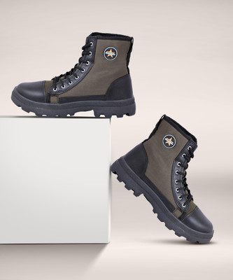 GOLDSTAR Jungle Army Boot Boots For Men(Olive , 5)