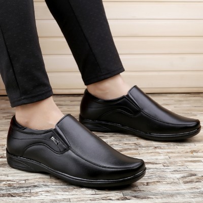 Zixer Office Formal Shoes Men Latest Stylish|Formal Shoe for Men|Leather Look Slip On Slip On For Men(Black , 8)