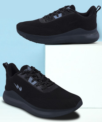 CAMPUS ARTEMIS Men's Sports Shoes | Memory Tech Comfort with Infinity Capsule| Lace-Up Walking Shoes For Men(Black , 10)