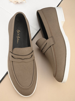 Mast & Harbour Loafers For Men(Brown , 6)