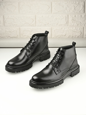 Roadster Boots For Men(Black , 8)