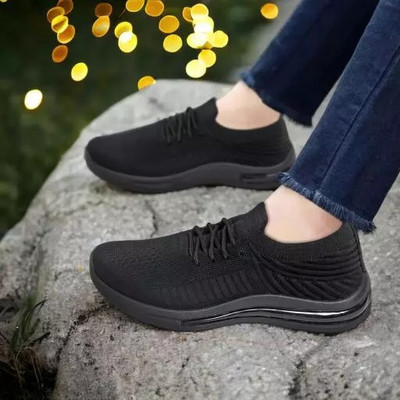 COOPERWINGS Everyday casual women footwear lightweight women shoes running shoes for Running Shoes For Women(Black , 9)