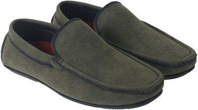 Walkway 17-32 Driving Shoes For Men(Green , 8)