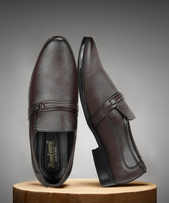 Paragon Slip On For Men(Brown , 8)