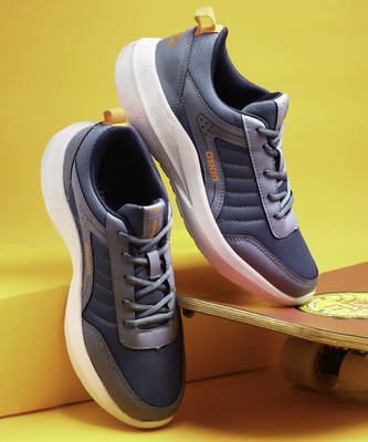 asian Electric-03 Blue Gym,Training,Walking,Stylish with Extra Comfort Running Shoes For Men(Blue, Orange , 8)