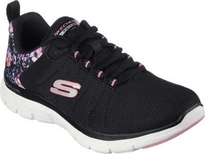 Skechers FLEX APPEAL 4.0 Sneakers For Women(Black , 3)