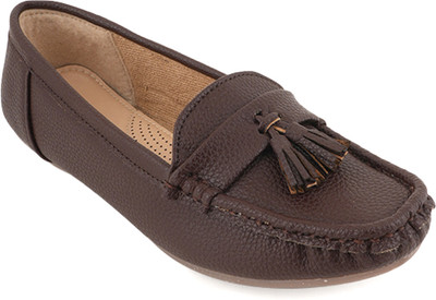 Dressberry Loafers For Women(Brown , 3)