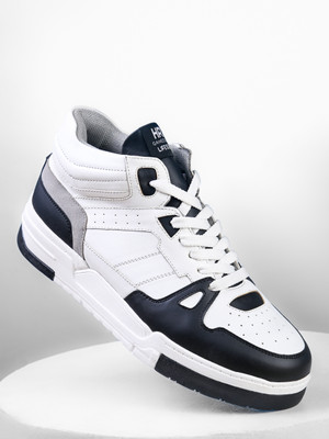 HRX by Hrithik Roshan Sneakers|Lightweight| Comfort|Rounded Toe design|High Top casual For Men(White , 6)