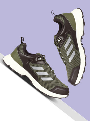 ADIDAS Trek Host M Running Shoes For Men(Brown, Olive , 9)