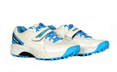 sega sports Men's Professional Reach Stud Cricket Shoes Cricket Shoes For Men(White, Blue)