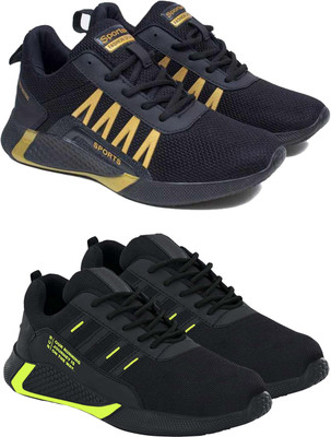 Pennen Men's Lightweight Running Shoes – Comfortable, Stylish Casual Shoes for Walking Loafers For Men(Black , 6)