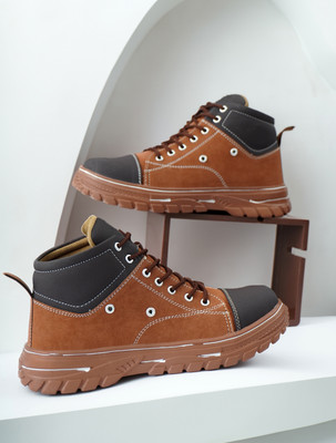 VANETIEN Boots For Men(Tan , 7)