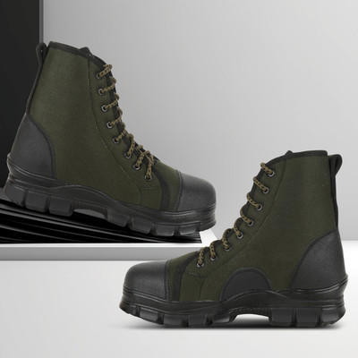 Benera Boots For Men(Olive , 7)