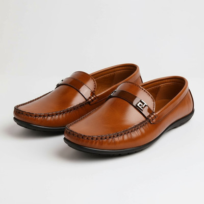 MAGIC Men’s Stylish Casual Loafers | Comfortable Daily Wear Shoes Loafers For Men(Tan , 6)
