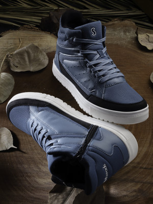SOLETHREADS REBEL High Tops For Men(Blue , 9)