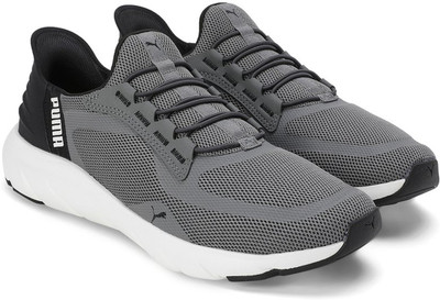 PUMA Softride FlexLace Ease In WD Running Shoes For Men(Grey , 9)