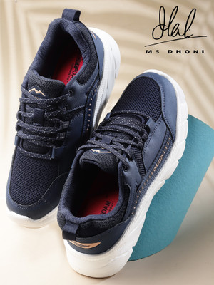asian Casual Sneaker Shoes For Women | Stylish and Comfortable | Lace-Up Style Running Shoes For Women(Navy, Blue , 6)