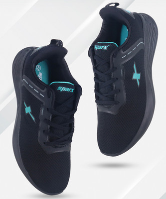Sparx SM 806 Running Shoes For Men(Black, Green , 7)
