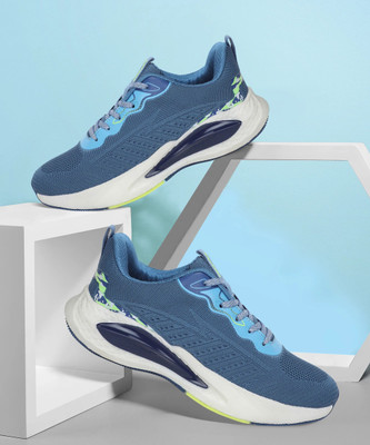 Aqualite Aqualite VEGAS-41 Men's Sports Shoes for Running with Lace-ups & Slip-Resistance Walking Shoes For Men(Blue , 7)