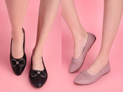 AKD Bellies For Women(Black, Pink , 4)