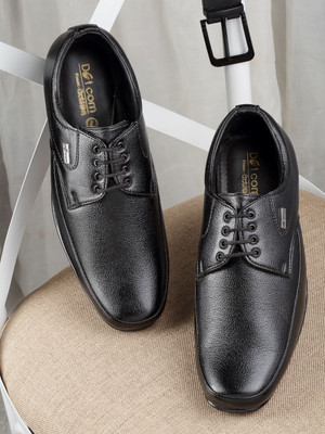 action Dotcom DC 14371 Classic Comfortable Stylish Formal Lace Up Derby Derby For Men(Black , 10)