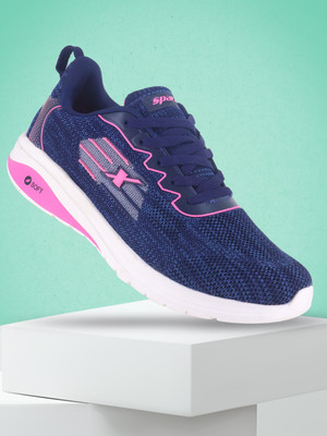 Sparx SL 9045 Running Shoes For Women(Navy, Pink , 6)