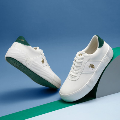 U.S. POLO ASSN. Sneakers For Women(White , 4)