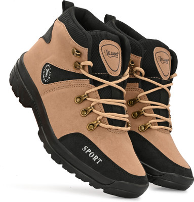 lejano High Tops For Men(Tan, Black, Brown , 8)