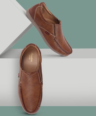 Bata Outdoor Slip On Loafers For Men(Brown , 6)