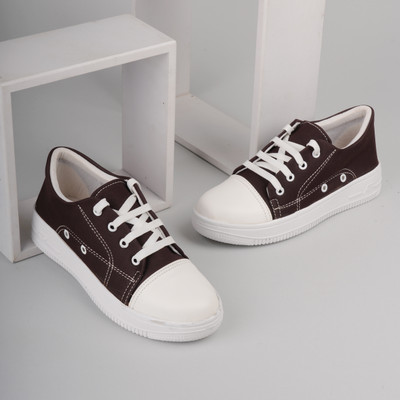 SKOLL Shoes for women, Casual, office wear Sneakers For Women(Brown , 5)